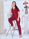 Vol Dk A0322 Cotton Summer Special Collar Night Suits Wholesale Suppliers In Mumbai

